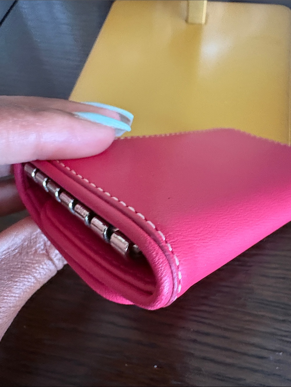 Givenchy Pink Leather Key & Card Holder - Picture 10 of 13
